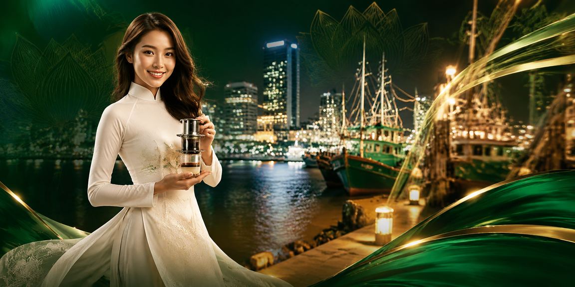 Người dùng trải nghiệm casino trực tuyến với trang phục áo dài tại Nha Trang